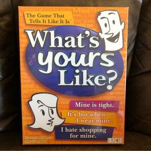 Whats yours like board game. Brand New and Sealed!! Ages 12 to Adult